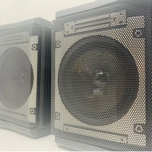 Vtg JVC Bookshelf 4'' Black Speakers PC-BV77K Boombox Bass Quality Tested x2